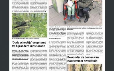 Artikel in Heemsteeds Nieuwsblad